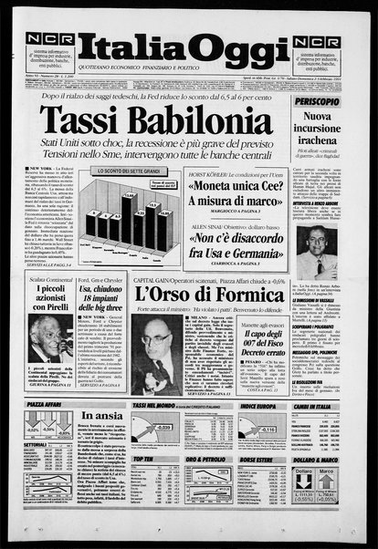 Italia oggi : quotidiano di economia finanza e politica